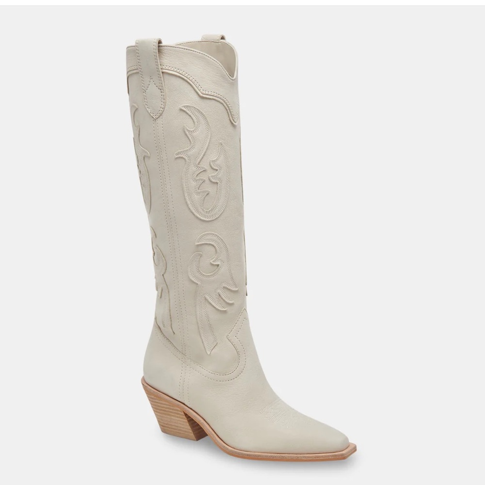 Dolce Vita Cream Western Boots